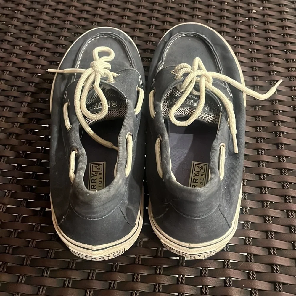 Sperrys top slider, boat shoe navy and white size 10 M - Picture 3 of 8
